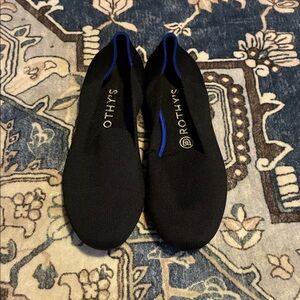 Rothy's Elegant Black and Blue Flats